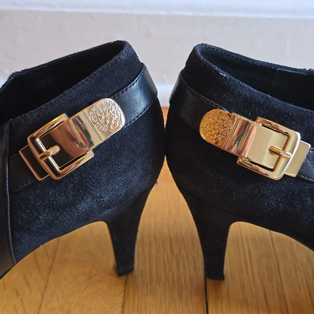 Vince Camuto, Velino Black Ankle Boots, Leather, EUC, Women's 10 - Picture 13 of 16